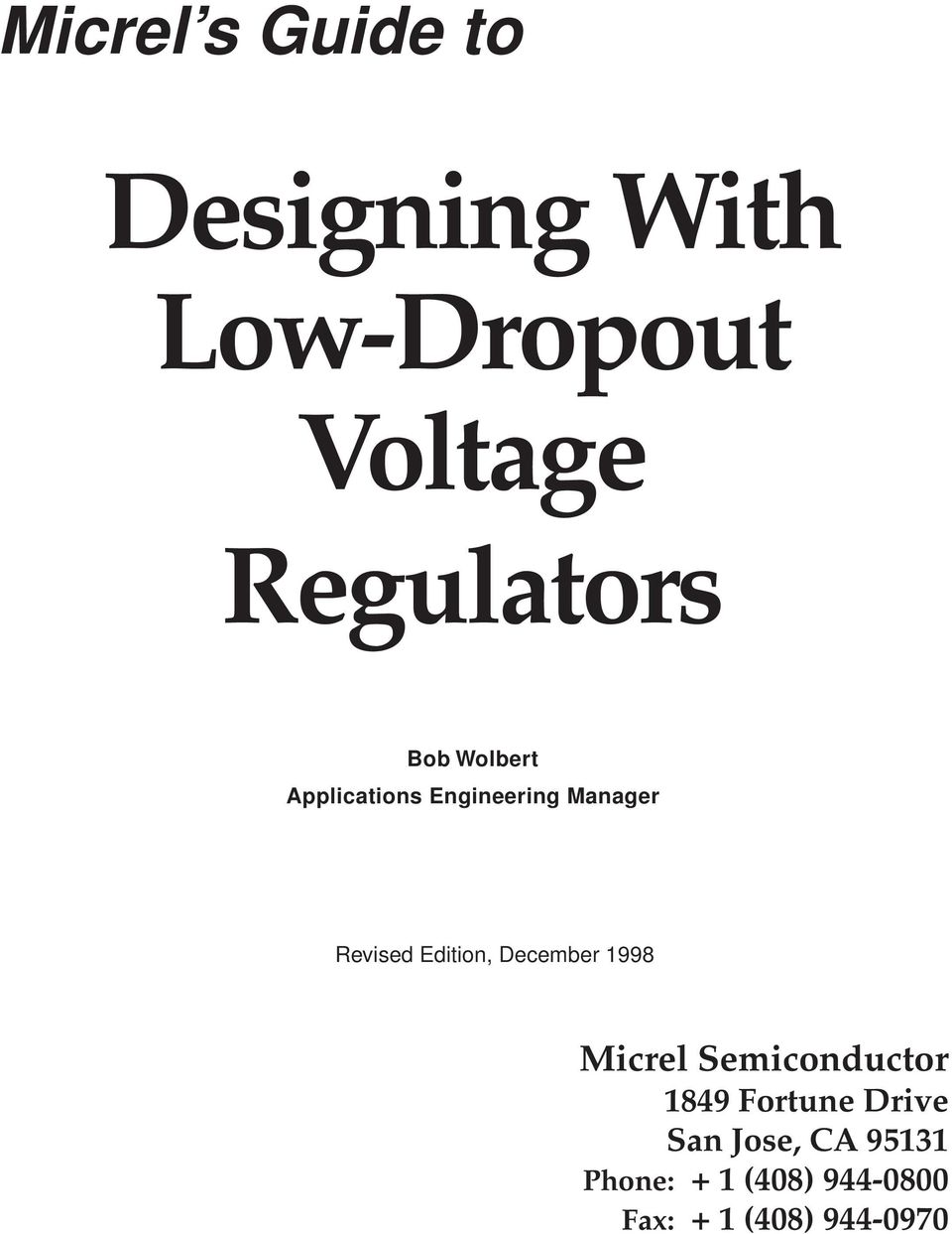 MIC29502BU                                   High-Current Low-Dropout Regulators 