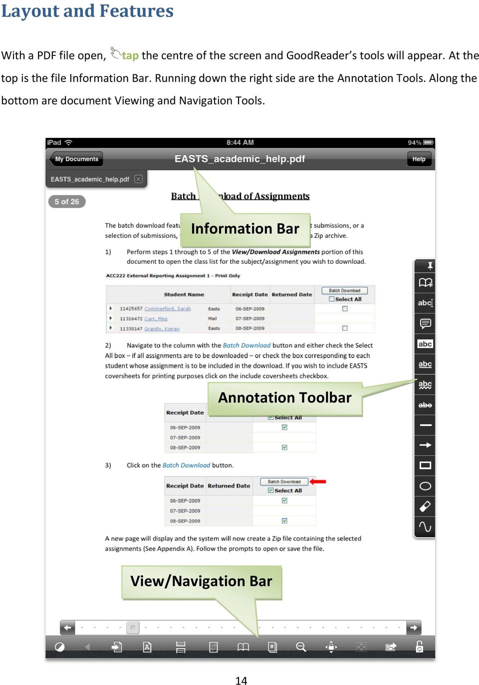 Running down the right side are the Annotation Tools.