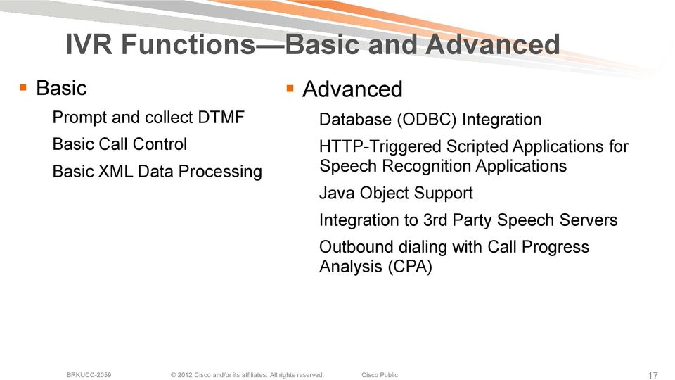 Scripted Applications for Speech Recognition Applications Java Object Support