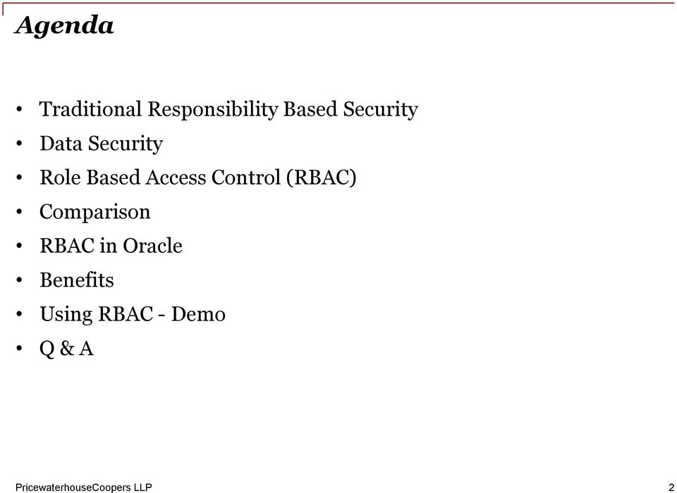 Based Access Control (RBAC) Comparison