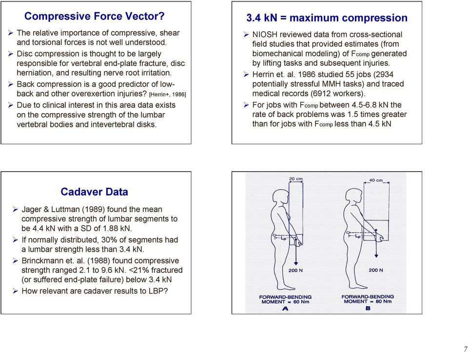 Back compression is a good predictor of lowback and other overexertion injuries?