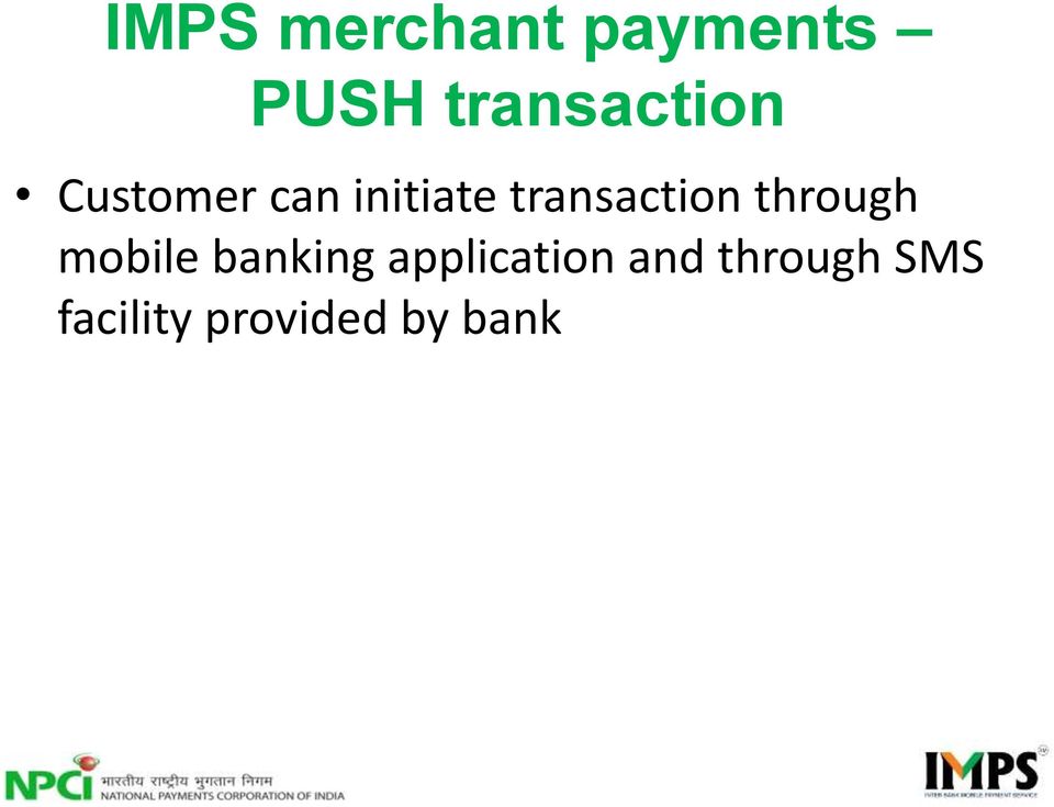 transaction through mobile banking