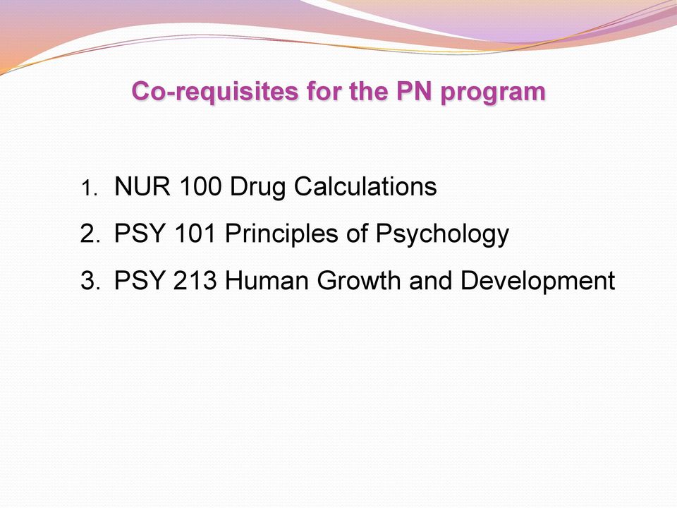 PSY 101 Principles of Psychology 3.