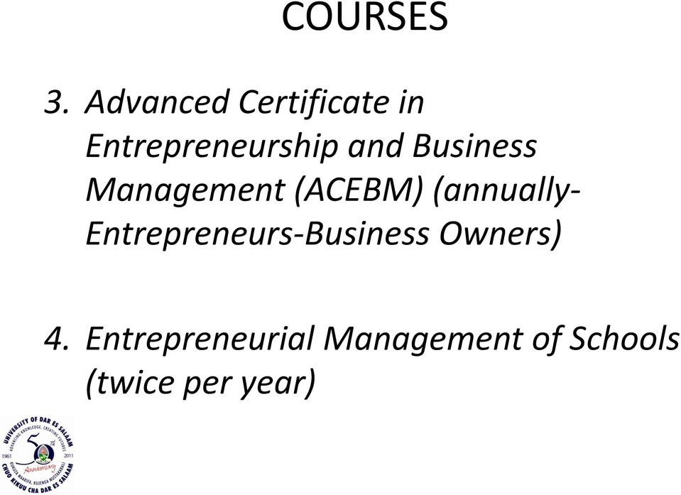 Business Management (ACEBM) (annually-