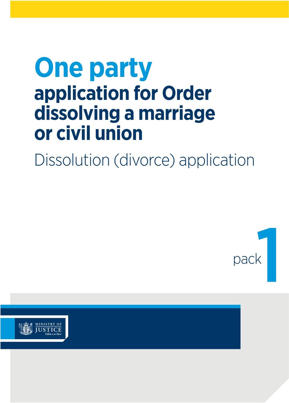 or civil union Dissolution