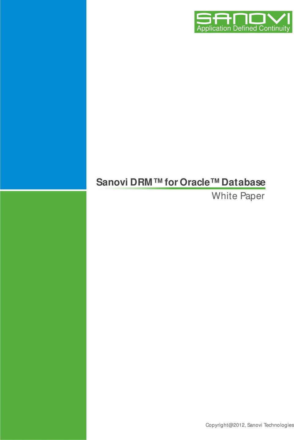 Oracle Database White Paper