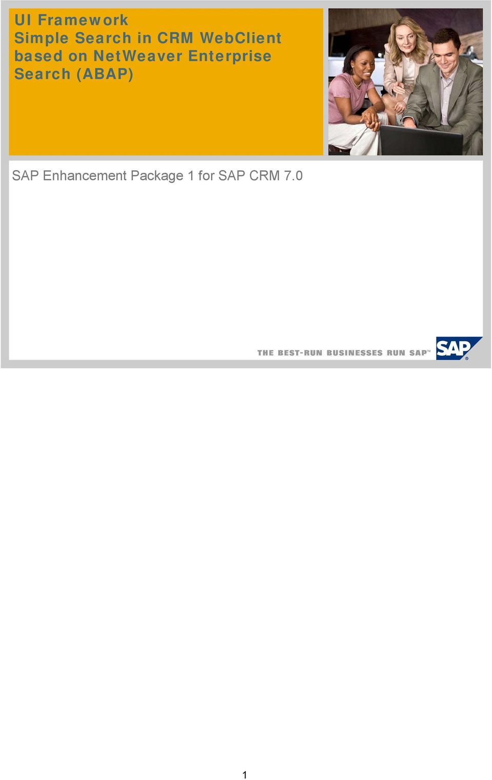 Enterprise Search (ABAP) SAP