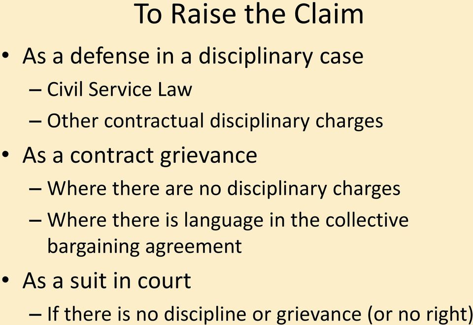are no disciplinary charges Where there is language in the collective