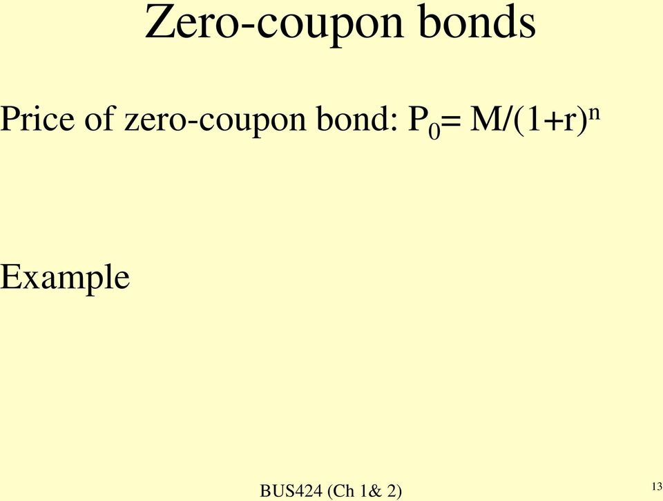 zero-coupon