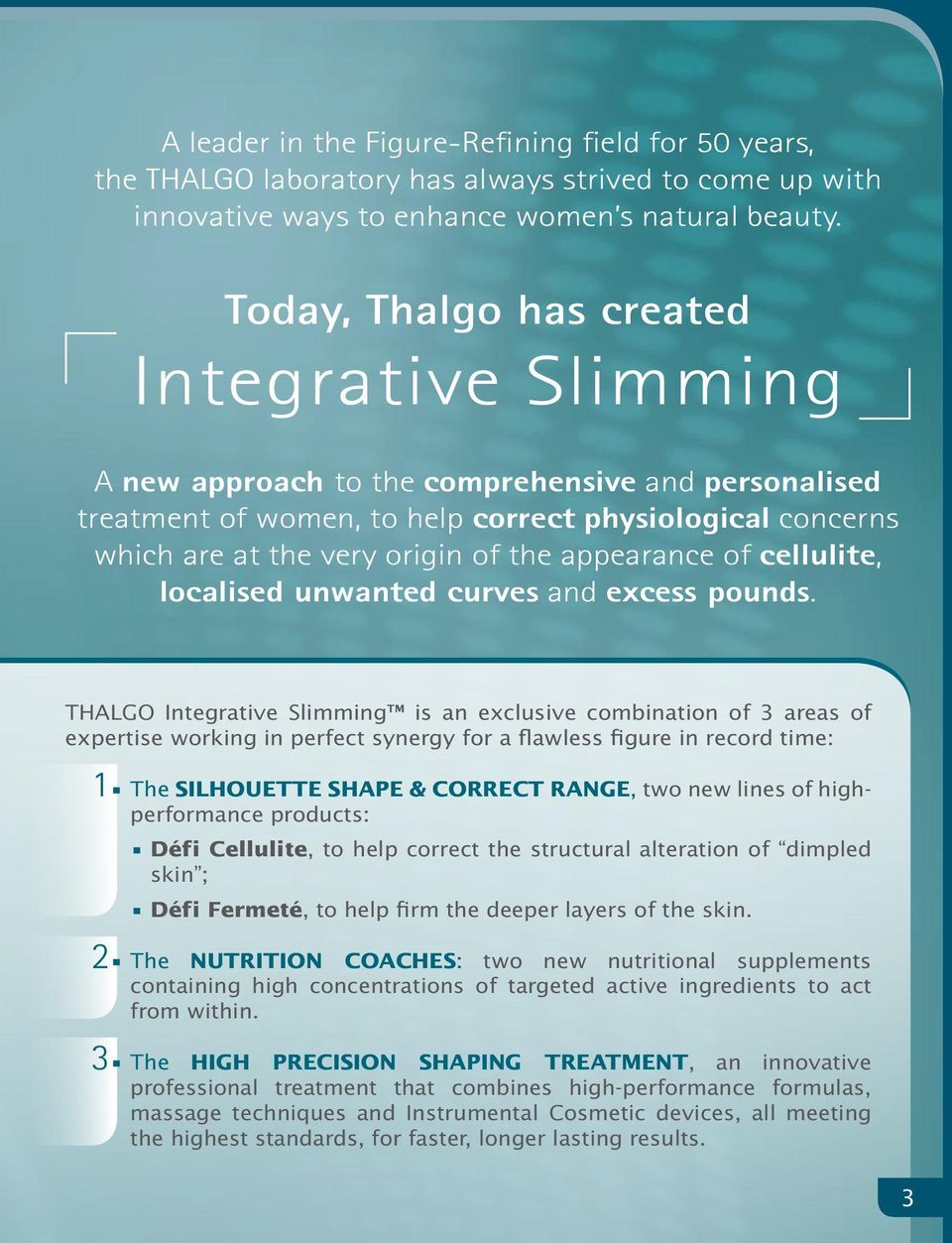 thalgo integrative slimming ziua cheat ajută la pierderea în greutate