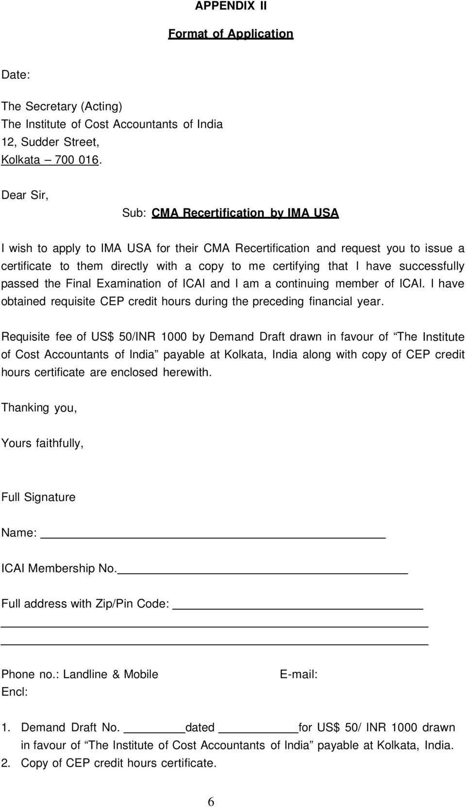 Procedure For Icai Members Acma Fcma To Get Cma Certification Recertification Of Ima Usa Pdf Free Download