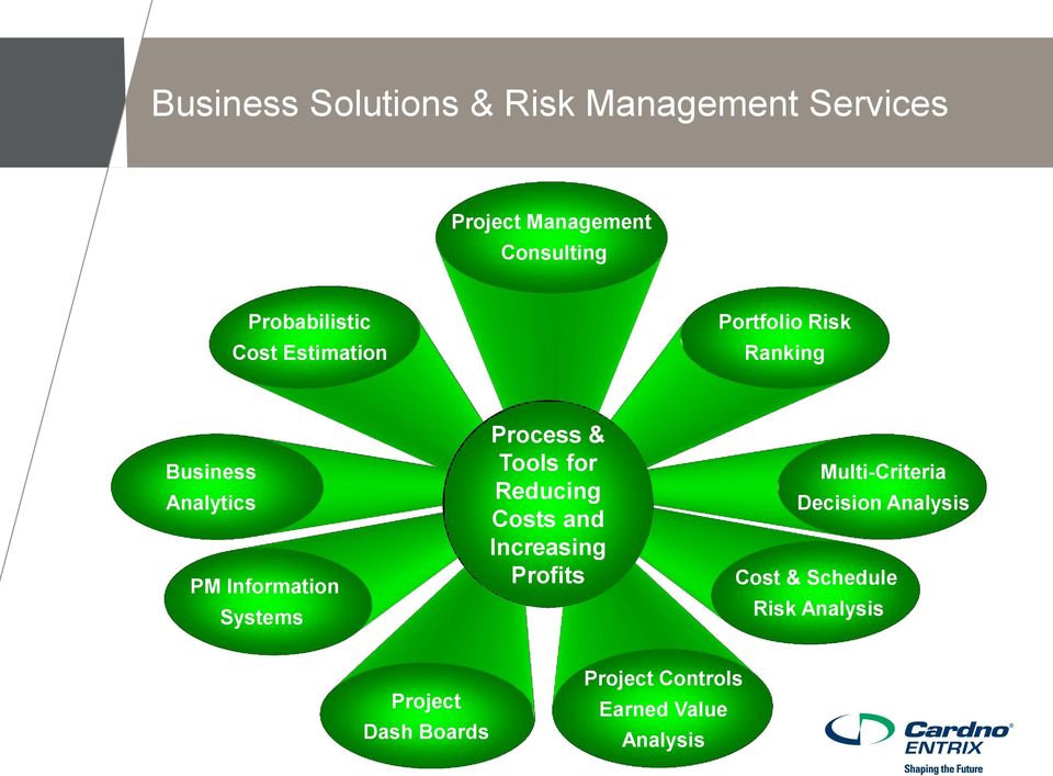 Systems Process & Tools for Reducing Costs and Increasing Profits Multi-Criteria