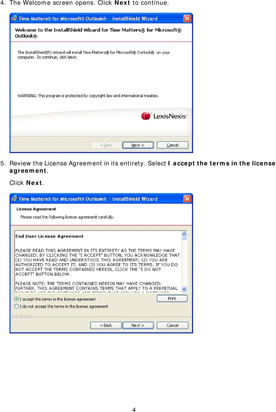 Review the License Agreement in its