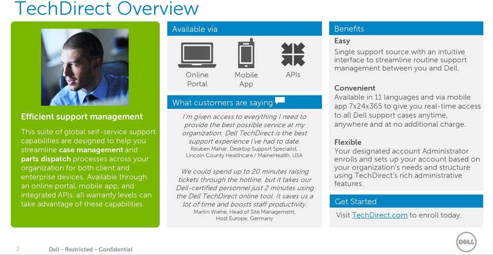 Dell Techdirect Customer Overview - Pdf Free Download