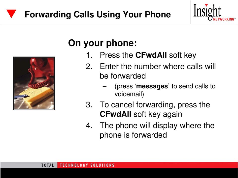 Enter the number where calls will be forwarded (press messages to send