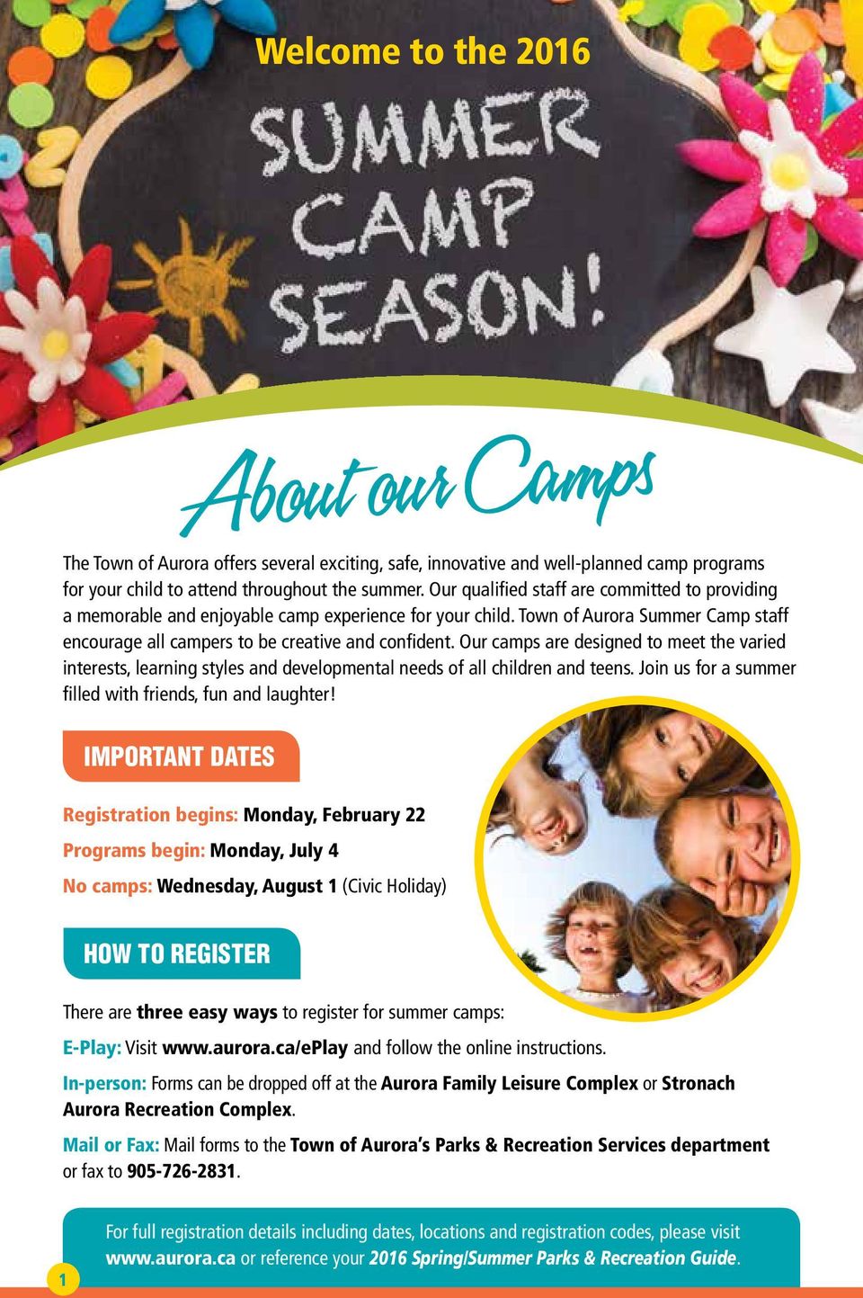 Our camps are designed to meet the varied interests, learning styles and developmental needs of all children and teens. Join us for a summer filled with friends, fun and laughter!