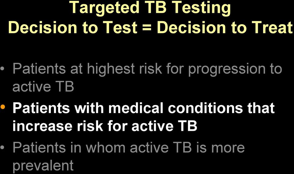 active TB Patients with medical conditions that