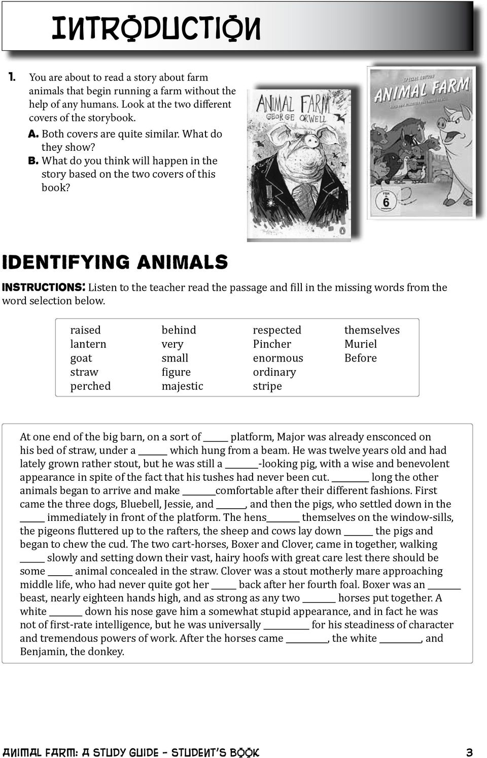 George Orwell s ANIMAL FARM A STUDY GUIDE. Student s Book - PDF Free  Download