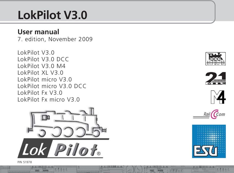 0 DCC LokPilot V3.0 M4 LokPilot micro V3.