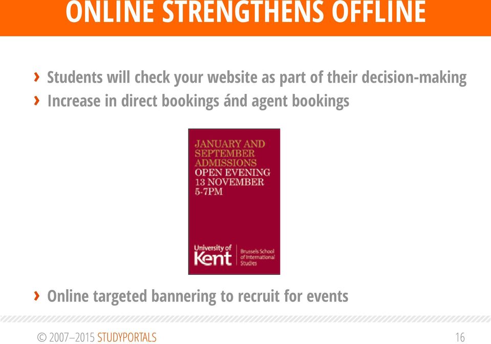 direct bookings ánd agent bookings Online targeted
