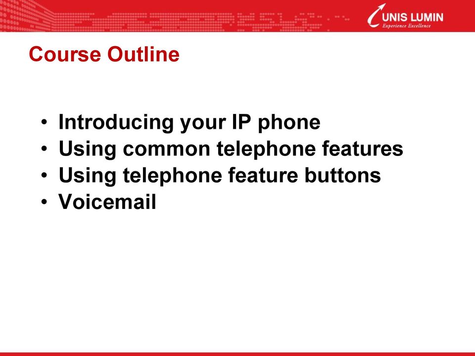 telephone features Using