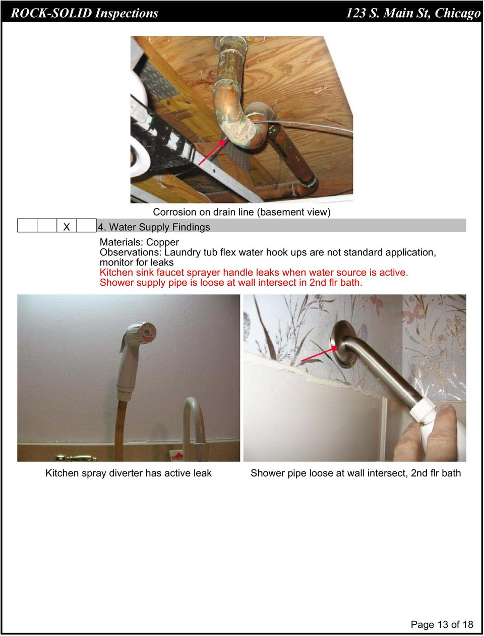 application, monitor for leaks Kitchen sink faucet sprayer handle leaks when water source is active.