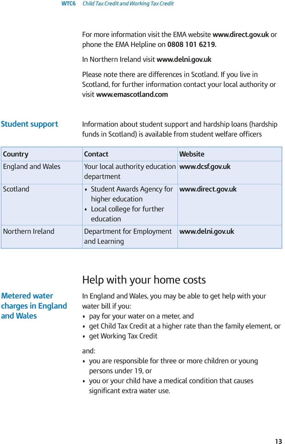 com Student support Information about student support and hardship loans (hardship funds in Scotland) is available from student welfare officers Country Contact Website England and Wales Your local