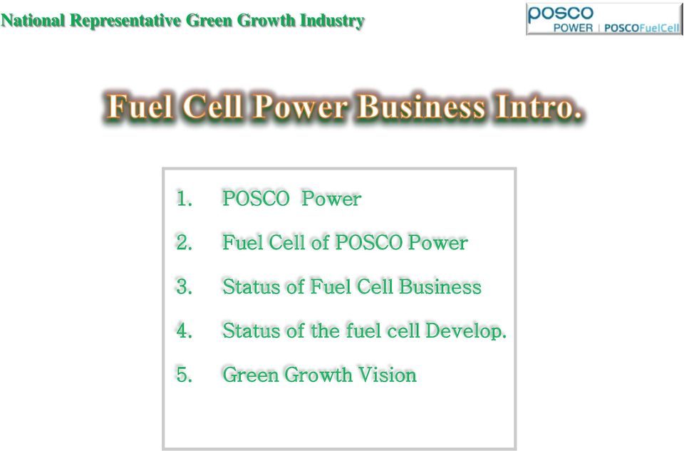 Fuel Cell of POSCO Power 3.
