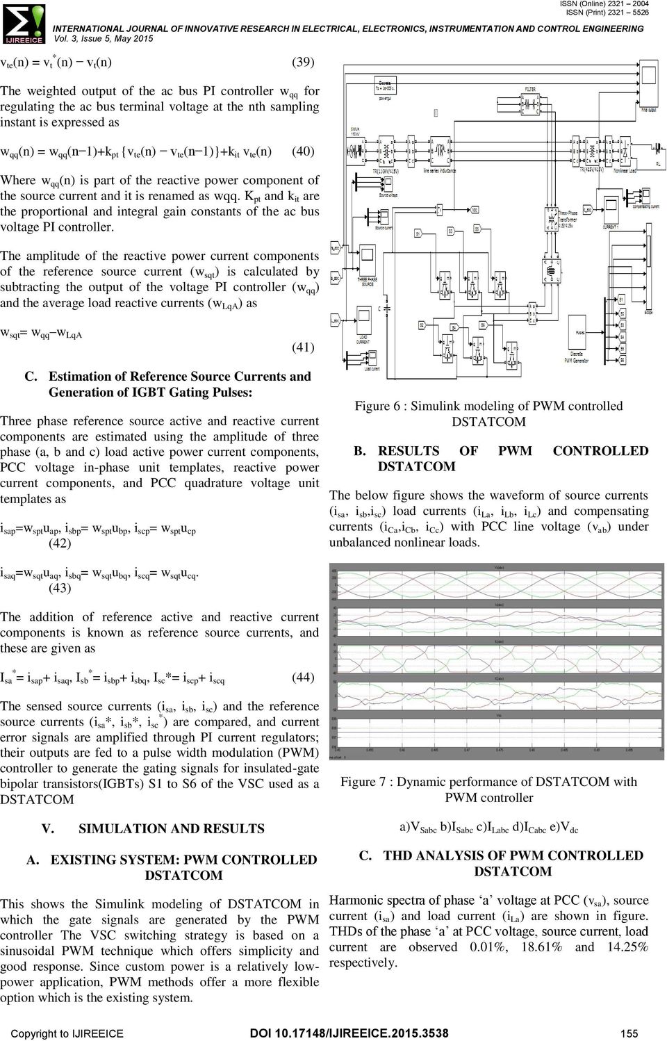 K pt and k it are the proportional and integral gain constants of the ac bus voltage PI controller.
