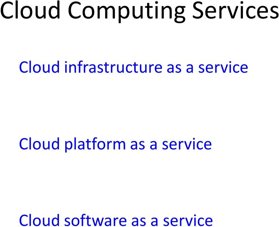 service Cloud platform as a