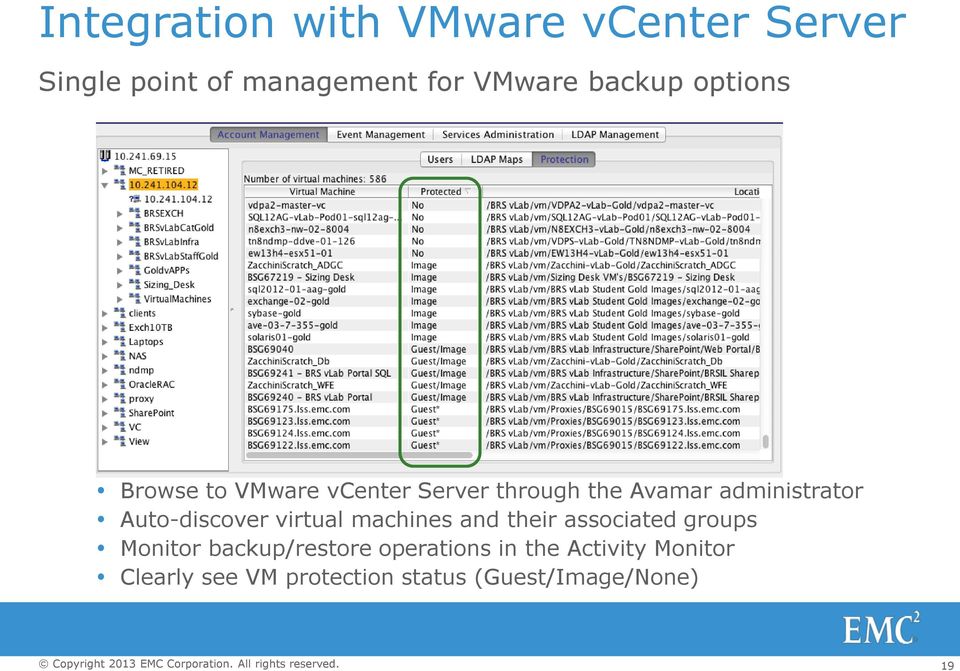 Auto-discover virtual machines and their associated groups Monitor
