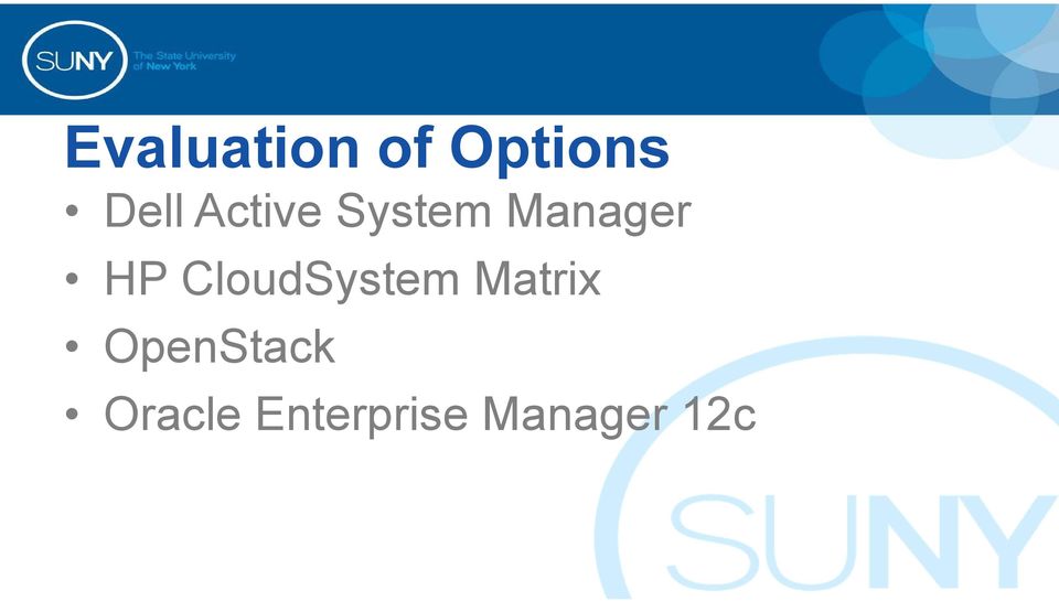 CloudSystem Matrix
