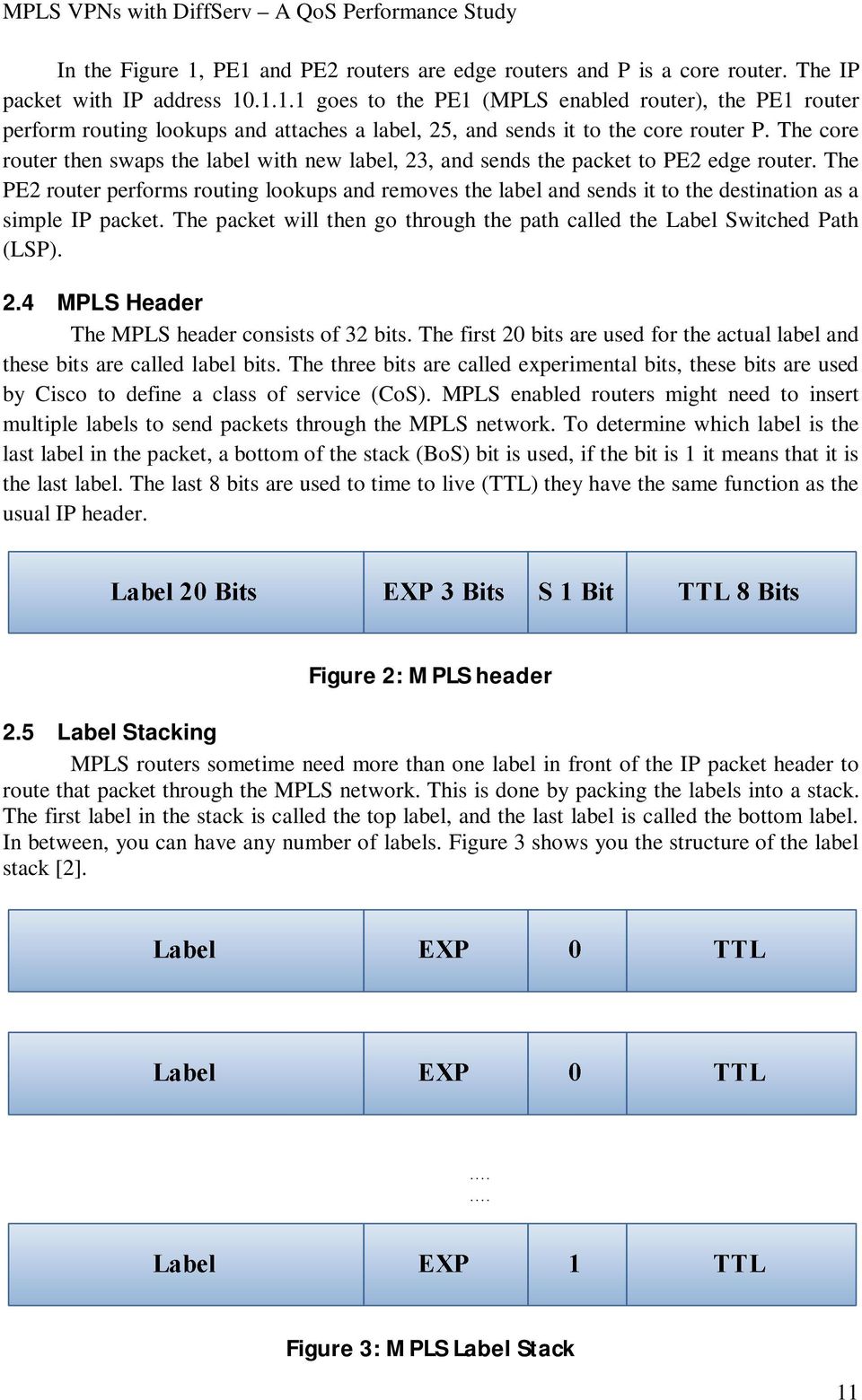The PE2 router performs routing lookups and removes the label and sends it to the destination as a simple IP packet. The packet will then go through the path called the Label Switched Path (LSP). 2.