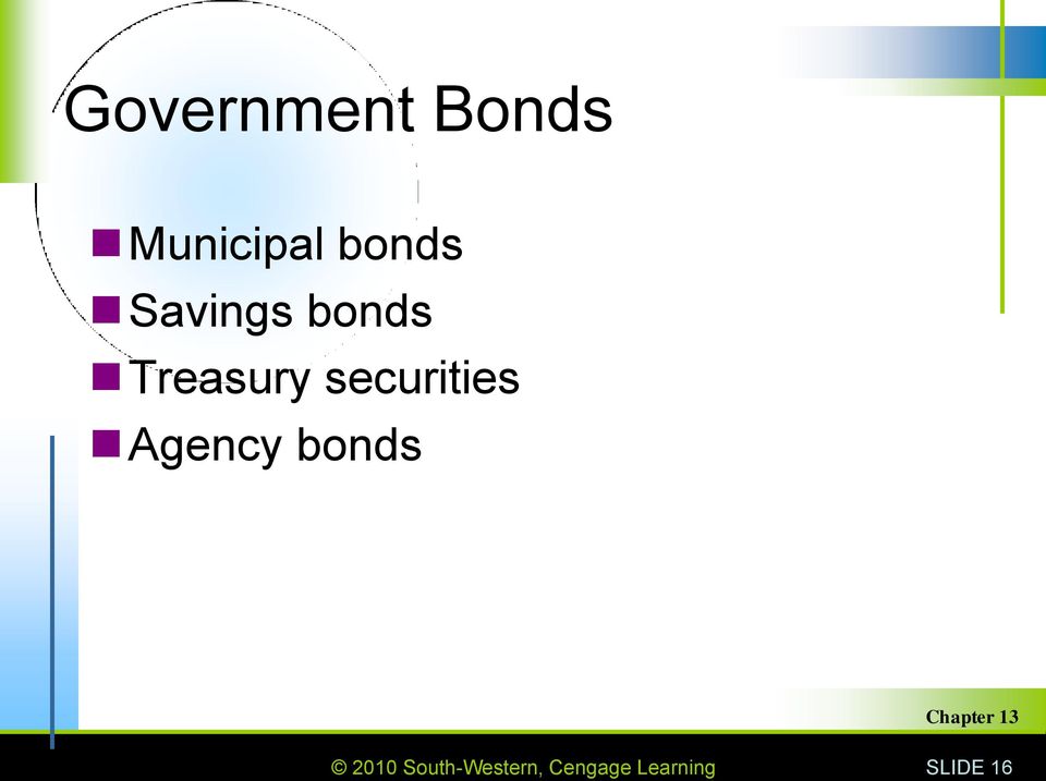 securities Agency bonds 2010