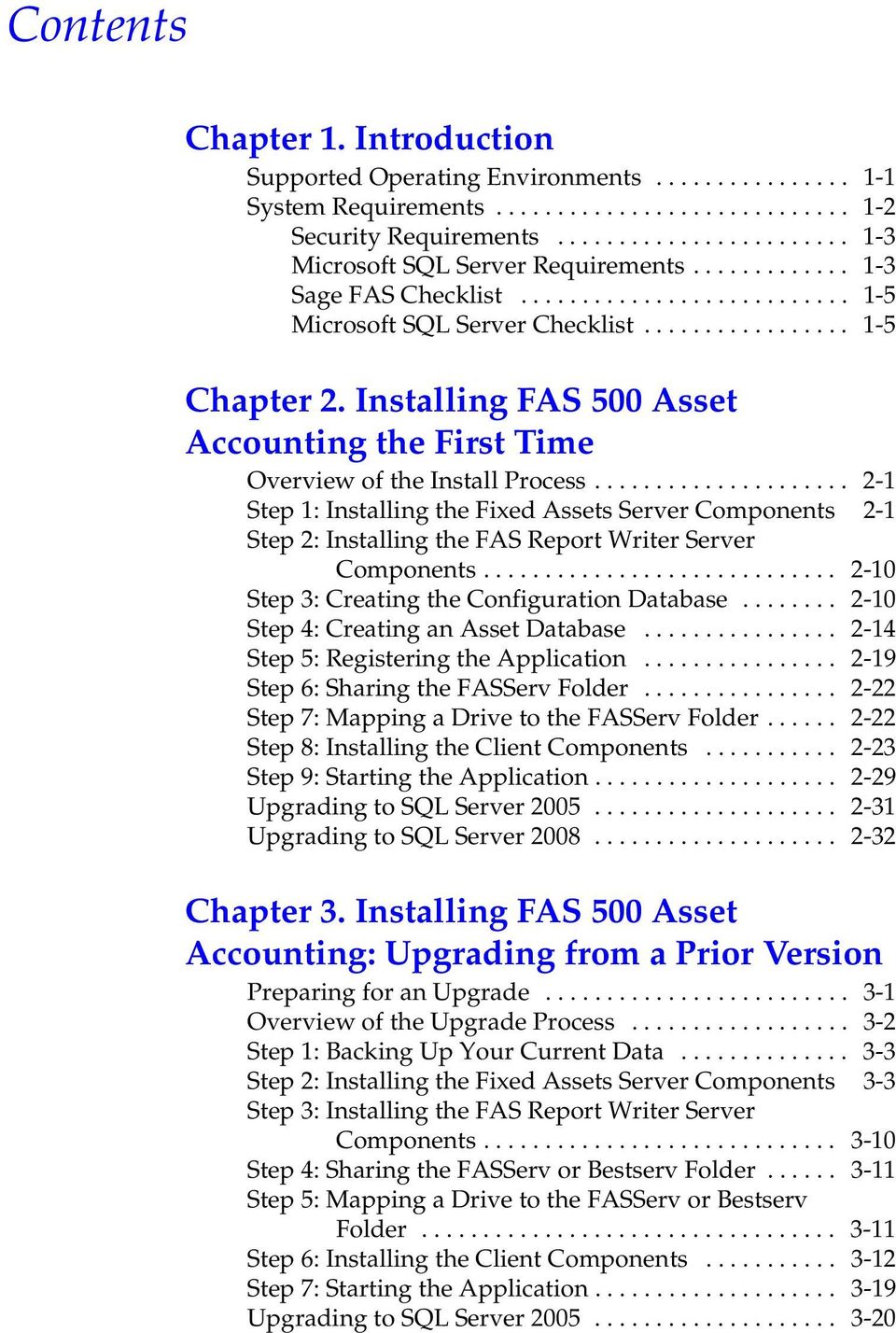 Installing FAS 500 Asset Accounting the First Time Overview of the Install Process.