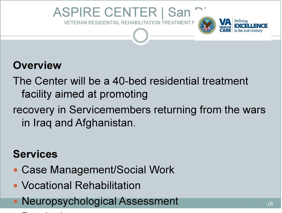 promoting recovery in Servicemembers returning from the wars in Iraq and