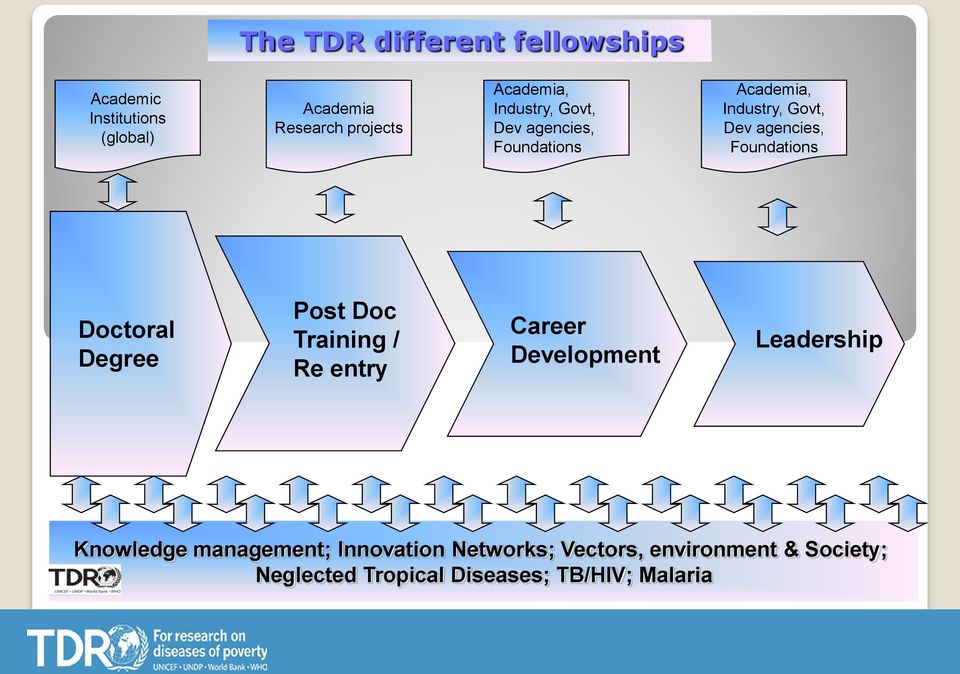 Foundations Doctoral Degree Post Doc Training / Re entry Career Development Leadership Knowledge