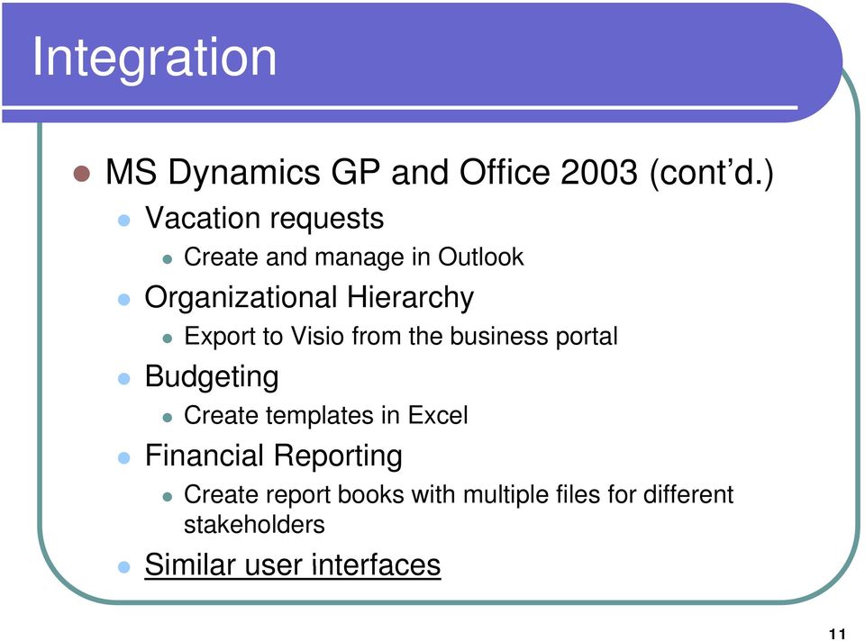 Export to Visio from the business portal Budgeting Create templates in Excel