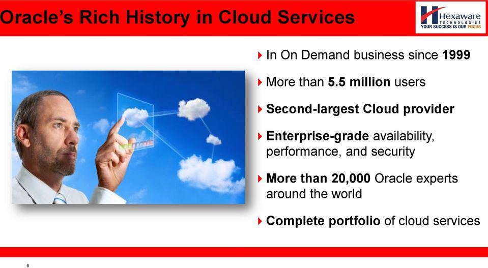 5 million users Second-largest Cloud provider Enterprise-grade
