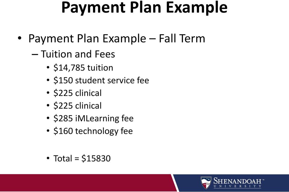 student service fee $225 clinical $225 clinical