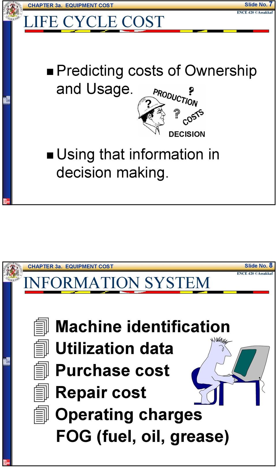 DECISION Using that information in decision making.