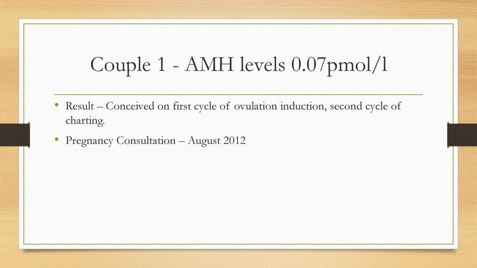 cycle of ovulation induction, second