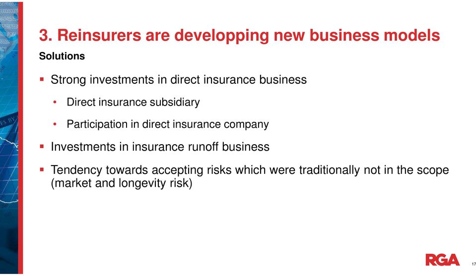insurance company Investments in insurance runoff business Tendency towards