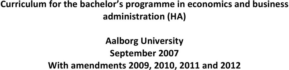 (HA) Aalborg University September 2007