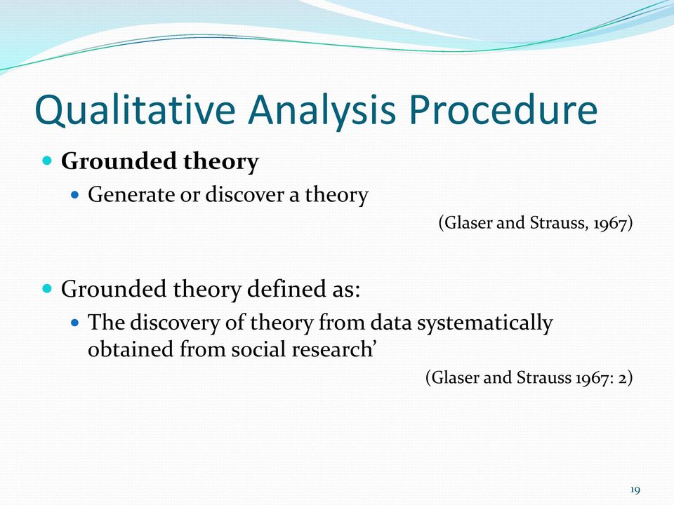 defined as: The discovery of theory from data systematically