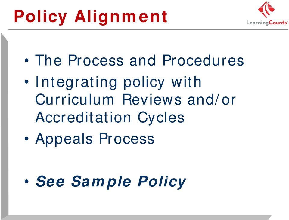 Curriculum Reviews and/or