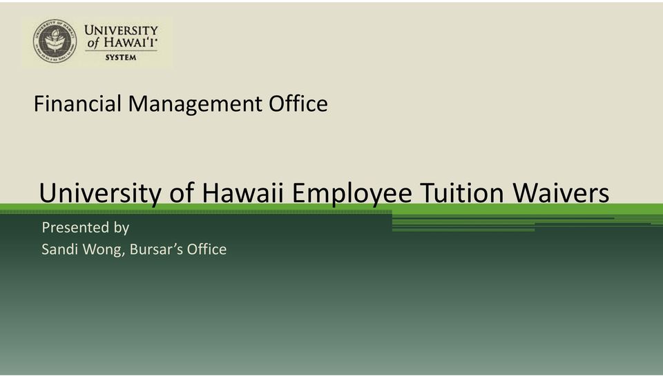 Employee Tuition Waivers