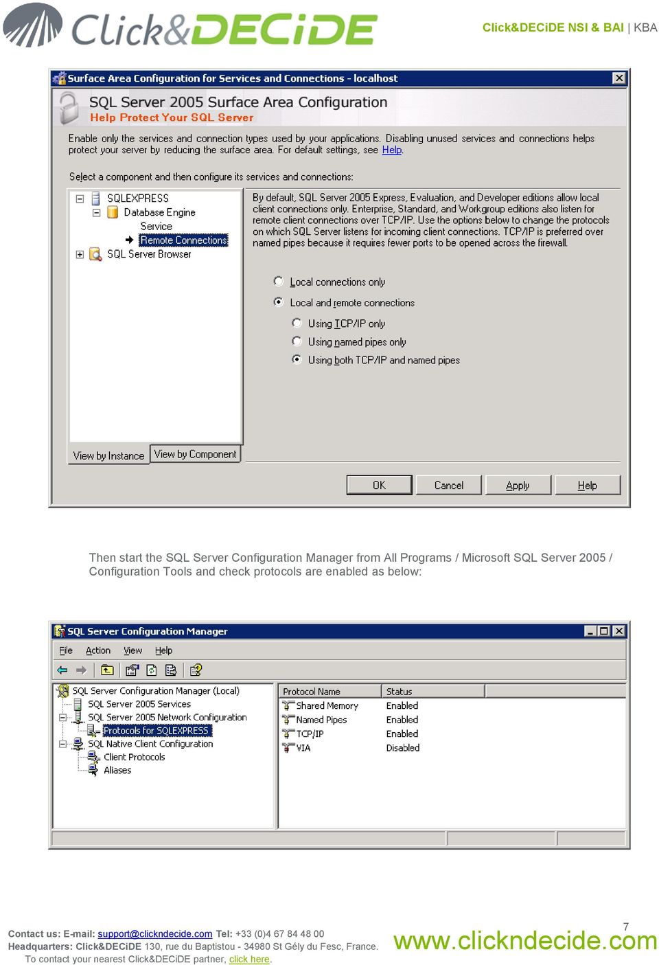 SQL Server 2005 / Configuration Tools