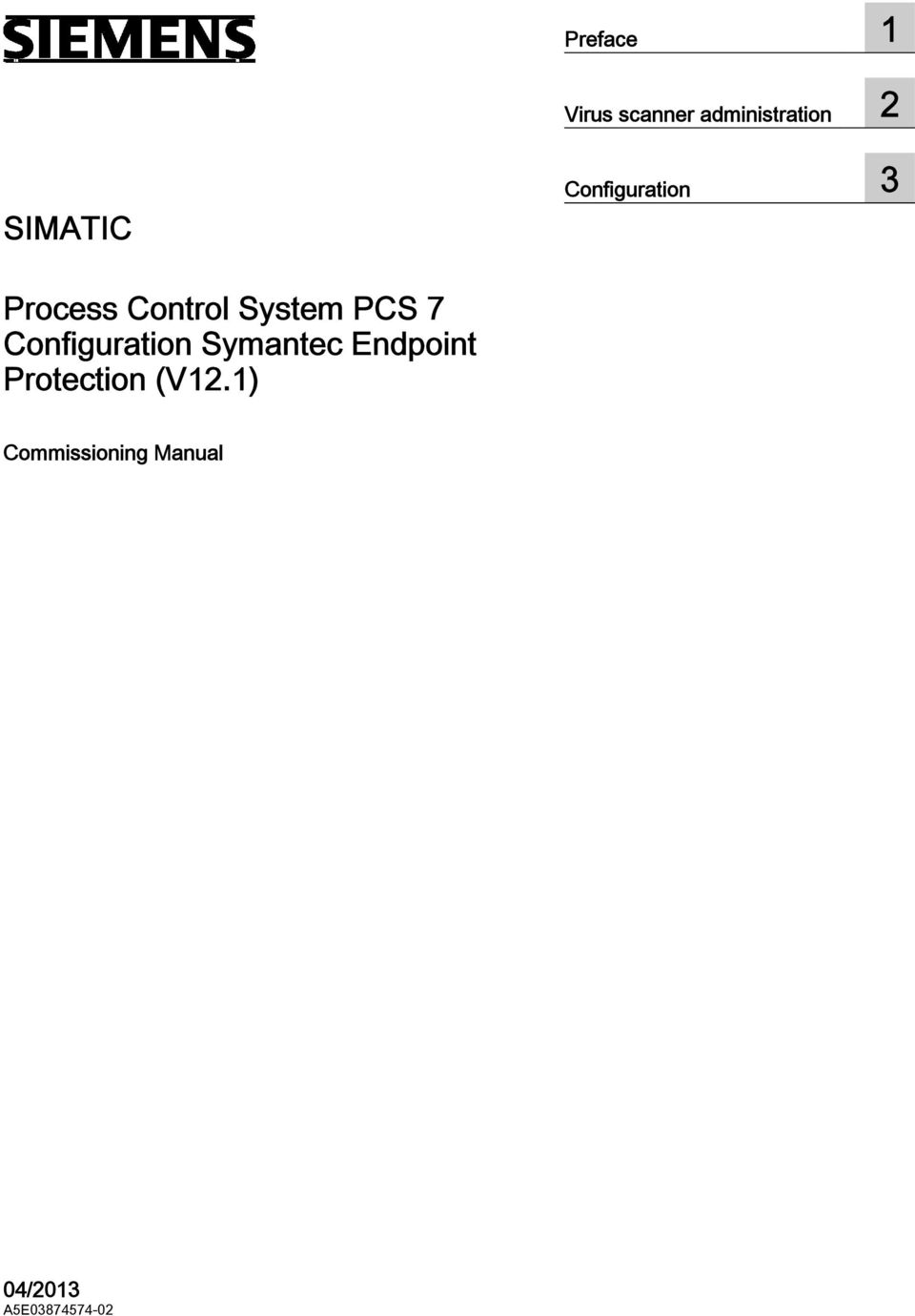 PCS 7 Configuration Symantec Endpoint