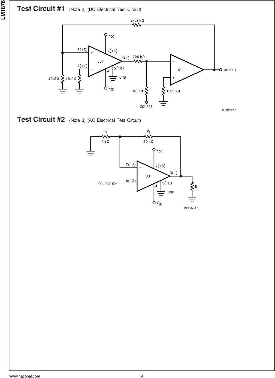 Test Circuit #2 (Note 3) (AC